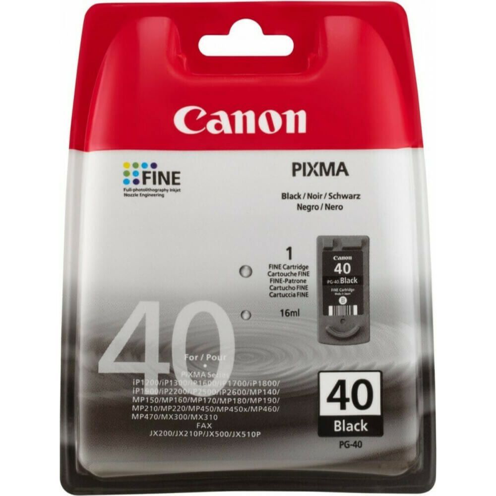i1600/2200 BLK INK CRTR BLISTER PACK (CAN-PG40BLP)