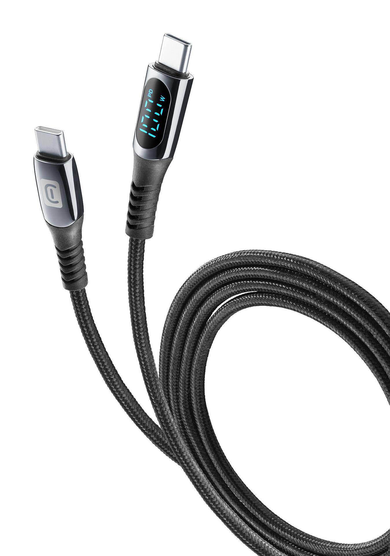 Кабел USB-C към USB-C с дисплей 5A-100W 2м | JAR Computers Кабел USB-C към USB-C с дисплей 5A-100W 2м