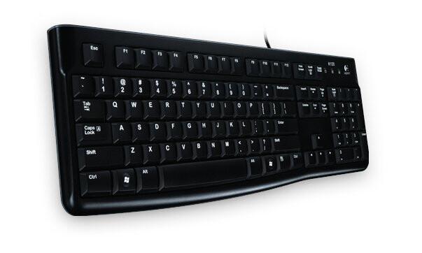 Logitech 920-002489 клавиатура USB QWERTZ Немски Черен