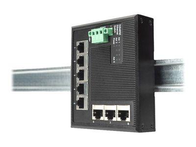 Мрежов суич DIGITUS Industrial Gigabit Flat Switch - extended temperature range - switch - 5 ports | JAR Computers Мрежов суич DIGITUS Industrial Gigabit Flat Switch - extended temperature range - switch - 5 ports