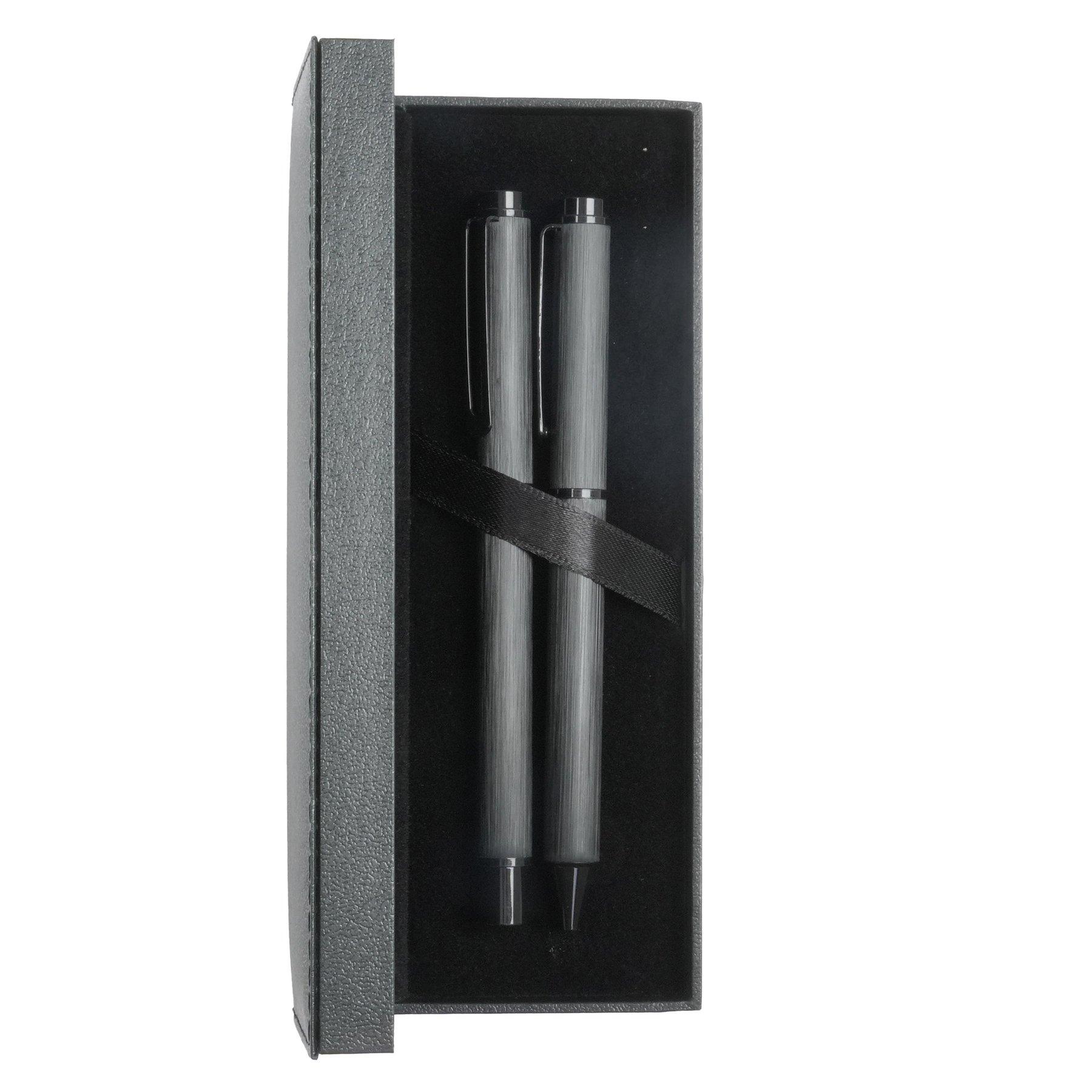 Office 1 Комплект химикалка и ролер Hatch, метални, черни | JAR Computers Office 1 Комплект химикалка и ролер Hatch, метални, черни