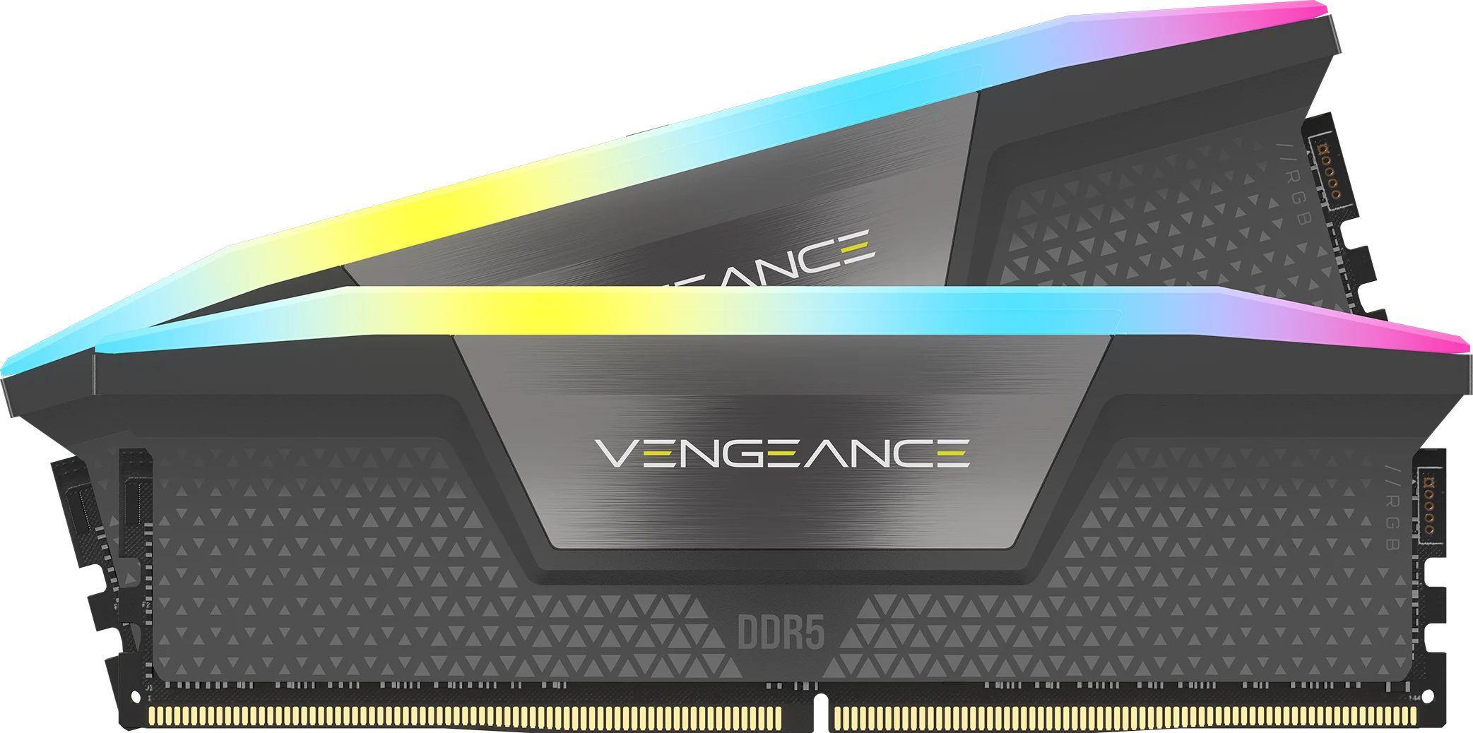 Памет Corsair Vengeance RGB DDR5 32GB (2x16GB), 6000MHz, AMD EXPO &amp; Intel XMP