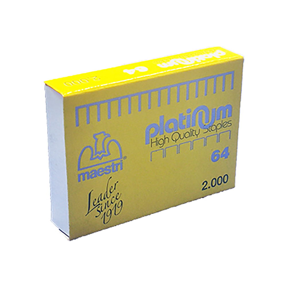 Roma Maestri Staple Wire No.64 Platinum 2000pcs (1001151) (ROM1001151)