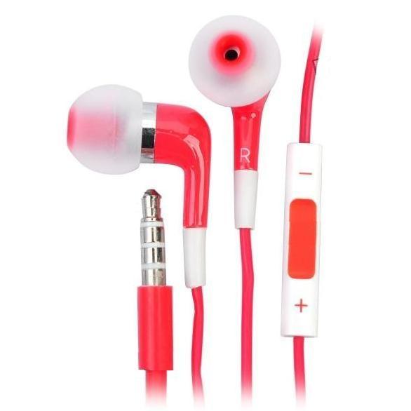 Слушалки с микрофон и управление за звука за iPhone, iPad, iPod - In-Ear Stereo (червени) | JAR Computers Слушалки с микрофон и управление за звука за iPhone, iPad, iPod - In-Ear Stereo (червени)