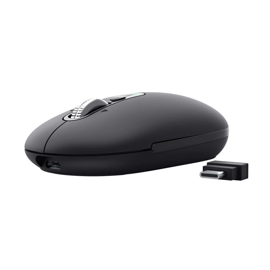 TRUST Seron Slim Multi-Wireless Hyperscroll Mouse Black