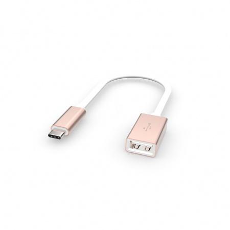 Ултрабърз USB-C адаптер за MacBook и устройства с USB-C порт - Artwizz USB-C Highspeed Adapter to USB-A female 3.0 (розово злато) | JAR Computers Ултрабърз USB-C адаптер за MacBook и устройства с USB-C порт - Artwizz USB-C Highspeed Adapter to USB-A female 3.0 (розово злато)