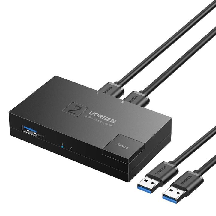 USB хъб Ugreen USB 3.0 двупосочен CM618 - черен
