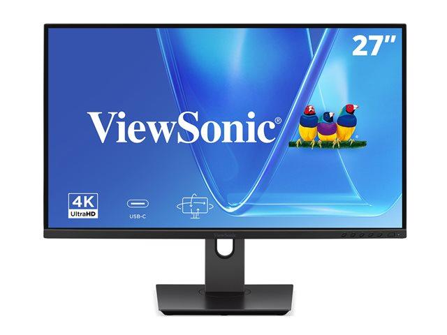 VIEWSONIC VG2719U-4K 27inch Frameless UHD SuperClear IPS LED 2xHDMI DP USB-C USB Speakers Full Ergonomic Stand Monitor