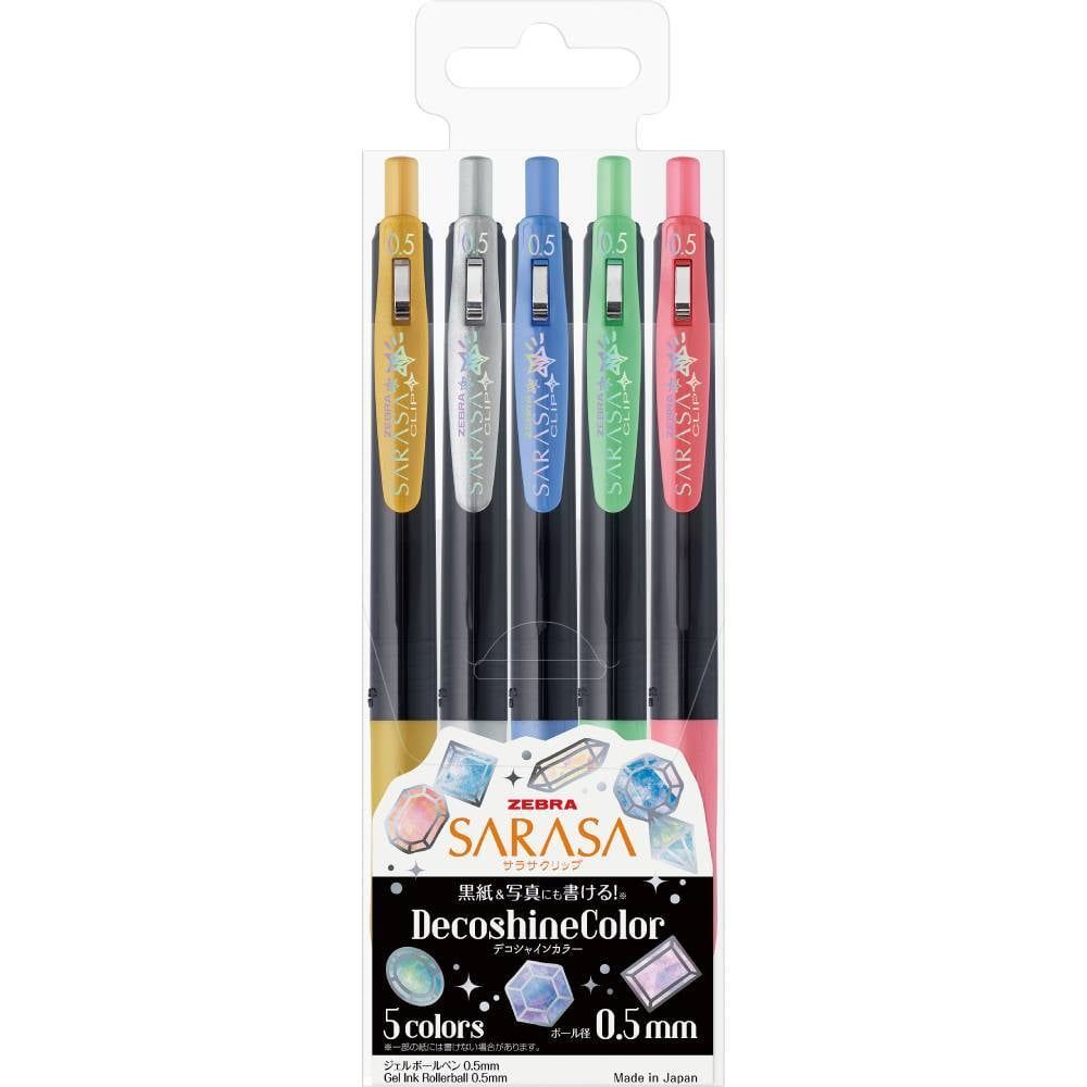 Zebra Sarasa Clip 0.5 Deco Color 5 Color Pen Set (ZB-37860) (ZEB37860) | JAR Computers Zebra Sarasa Clip 0.5 Deco Color 5 Color Pen Set (ZB-37860) (ZEB37860)