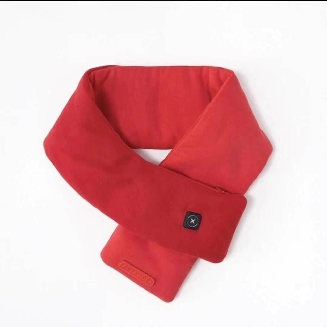 Зимен шал с подгряване и вградена батерия - Flexwarm Heated Scarf with Power Bank (червен) | JAR Computers Зимен шал с подгряване и вградена батерия - Flexwarm Heated Scarf with Power Bank (червен)
