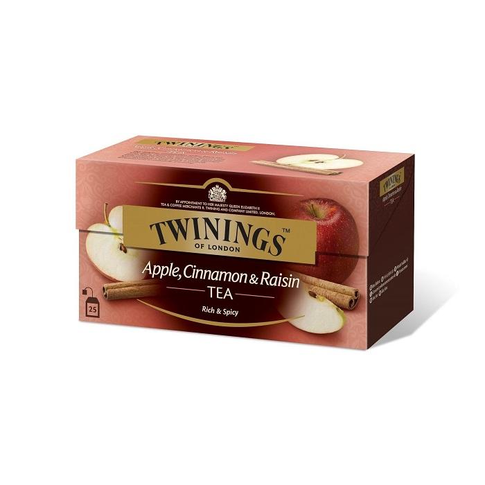 Чай Twinings Ябълка, канела и стафиди, кутия 25 бр. х 2 г | JAR Computers Чай Twinings Ябълка, канела и стафиди, кутия 25 бр. х 2 г