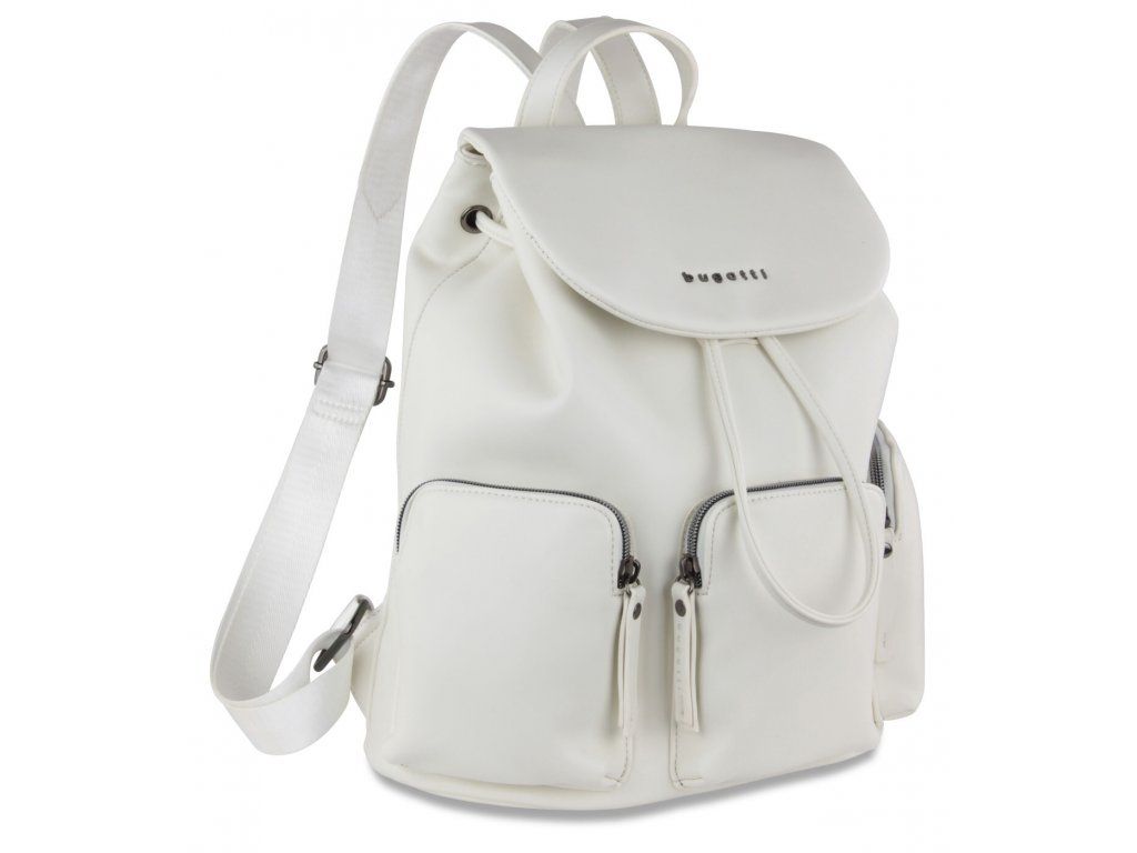 Дамска раница Bugatti Elda, екокожа, бяла | JAR Computers Дамска раница Bugatti Elda, екокожа, бяла