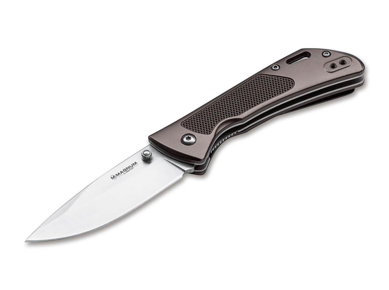 Джобен нож Boker Magnum Advance Checkering Dark Bronze | JAR Computers Джобен нож Boker Magnum Advance Checkering Dark Bronze