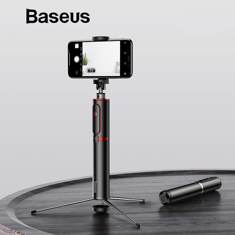 дублирана - Baseus Fully Folding Selfie Stick - разтегаем безжичен селфи стик и трипод за мобилни телефони (черен-червен) | JAR Computers дублирана - Baseus Fully Folding Selfie Stick - разтегаем безжичен селфи стик и трипод за мобилни телефони (черен-червен)