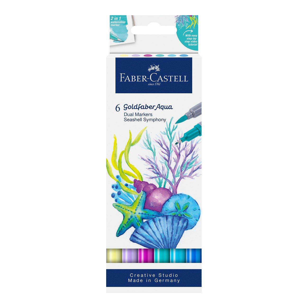 Faber-Castell Маркер Goldfaber Aqua Dual, Seashell, 6 броя