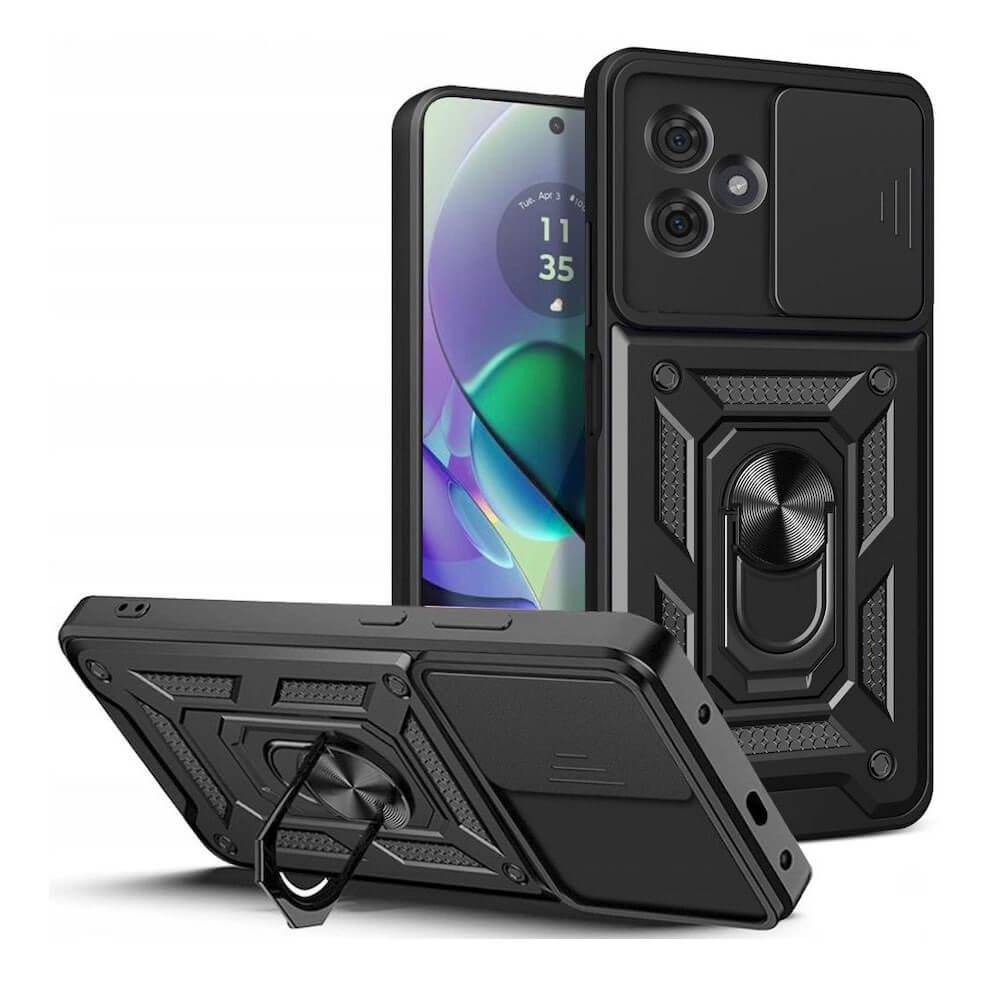Хибриден удароустойчив кейс с пръстен против изпускане за Motorola Moto G54 5G - Tech-Protect CamShield Pro Hard Case (черен) | JAR Computers Хибриден удароустойчив кейс с пръстен против изпускане за Motorola Moto G54 5G - Tech-Protect CamShield Pro Hard Case (черен)