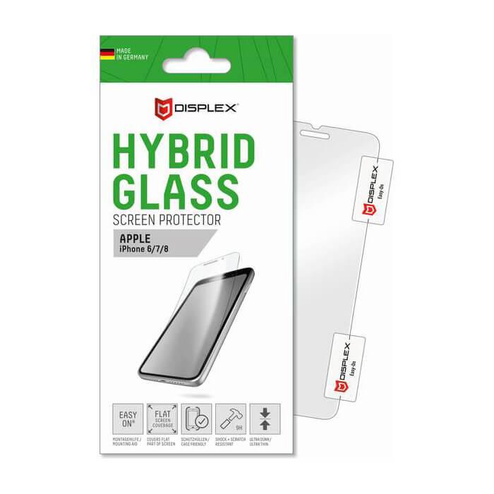 Хибридно защитно покритие за дисплея на iPhone 8, iPhone 7, iPhone 6S, iPhone 6 - Displex Hybrid Glass Screen Protector (прозрачен) | JAR Computers Хибридно защитно покритие за дисплея на iPhone 8, iPhone 7, iPhone 6S, iPhone 6 - Displex Hybrid Glass Screen Protector (прозрачен)