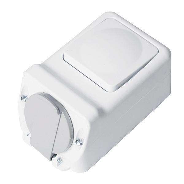 К-Т + КЛЮЧ СХ.1 ОТКРИТ МОНТАЖ 16А 250V БЯЛ, IP44 | JAR Computers К-Т + КЛЮЧ СХ.1 ОТКРИТ МОНТАЖ 16А 250V БЯЛ, IP44