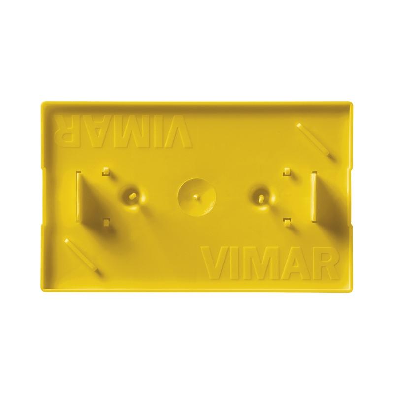 Капак за конзолна кутия зидария 3 модула Yellow Vimar V71323 | JAR Computers Капак за конзолна кутия зидария 3 модула Yellow Vimar V71323