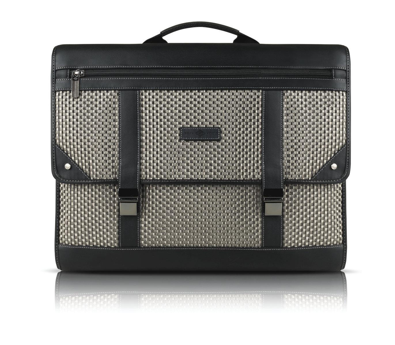 Луксозна унисекс чанта за преносими компютри до 15 инча - Joseph Abboud Hartford Messenger Bag 15 (черен-бежав) | JAR Computers Луксозна унисекс чанта за преносими компютри до 15 инча - Joseph Abboud Hartford Messenger Bag 15 (черен-бежав)