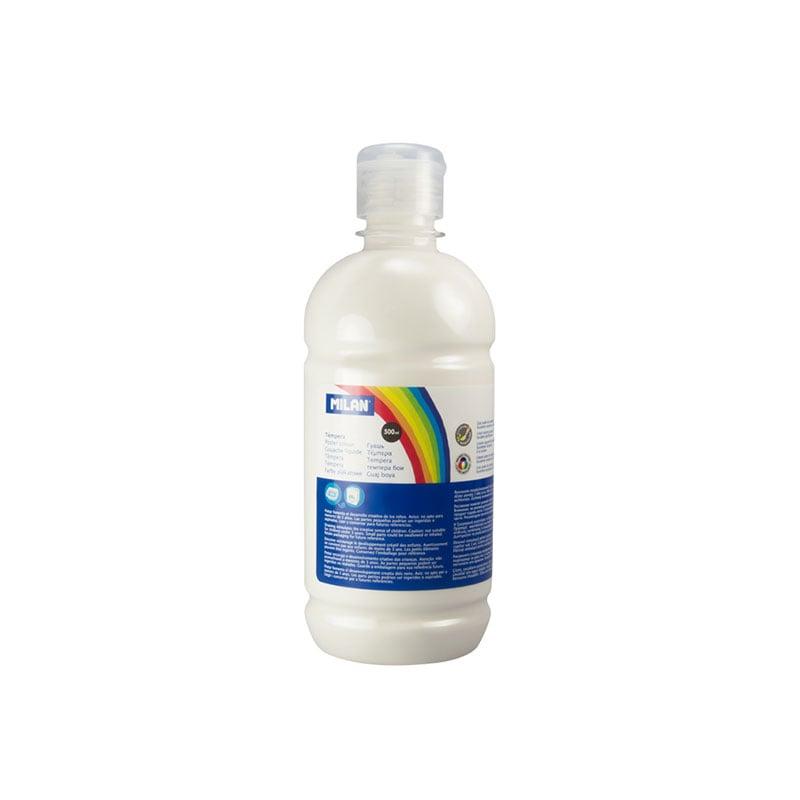 Milan Темперна боя, в бутилка, бяла, 500 ml, 6 броя | JAR Computers Milan Темперна боя, в бутилка, бяла, 500 ml, 6 броя