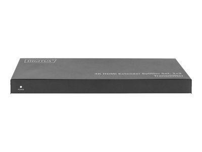 Мрежов комутатор DIGITUS - transmitter and receiver - video/audio/infrared/serial/network extender - HDMI, HDBaseT