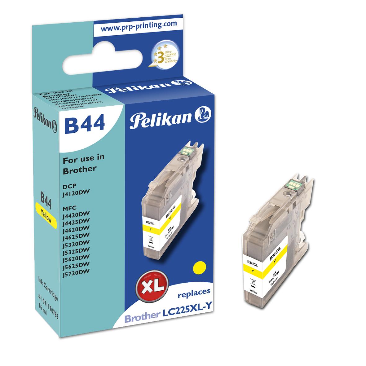 Pelikan B44 Yellow глава и патрон за мастиленоструен принтер 1 броя Съвместим Висок (XL) добив Жълт | JAR Computers Pelikan B44 Yellow глава и патрон за мастиленоструен принтер 1 броя Съвместим Висок (XL) добив Жълт