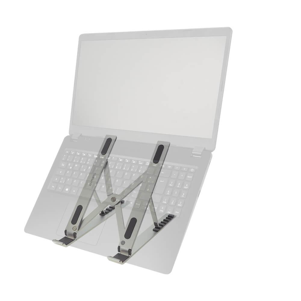 Сгъваема алуминиева поставка за MacBook и лаптопи до 17 инча - 4smarts Foldable 2.0 Aluminium Stand for Laptops (сребрист) | JAR Computers Сгъваема алуминиева поставка за MacBook и лаптопи до 17 инча - 4smarts Foldable 2.0 Aluminium Stand for Laptops (сребрист)