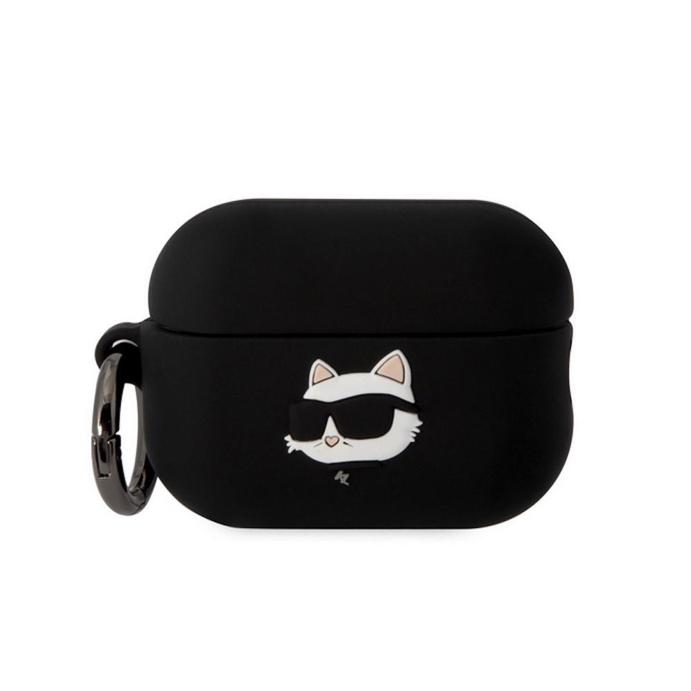 Силиконов калъф с карабинер за Apple AirPods Pro 2 - Karl Lagerfeld AirPods Pro 2 3D Logo NFT Choupette Head Silicone Case (черен) | JAR Computers Силиконов калъф с карабинер за Apple AirPods Pro 2 - Karl Lagerfeld AirPods Pro 2 3D Logo NFT Choupette Head Silicone Case (черен)