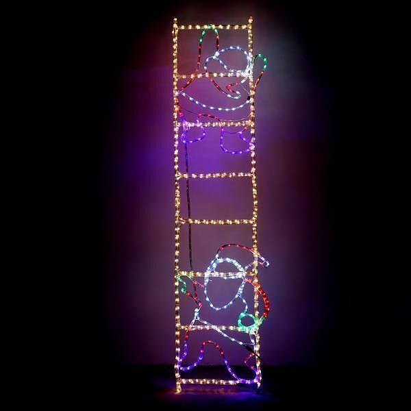 СВЕТЕЩА ДЕКОРАЦИЯ ДЯДО КОЛЕДА НА СТЪЛБ С ПРОГРАМИ/2x0.50m | JAR Computers СВЕТЕЩА ДЕКОРАЦИЯ ДЯДО КОЛЕДА НА СТЪЛБ С ПРОГРАМИ/2x0.50m