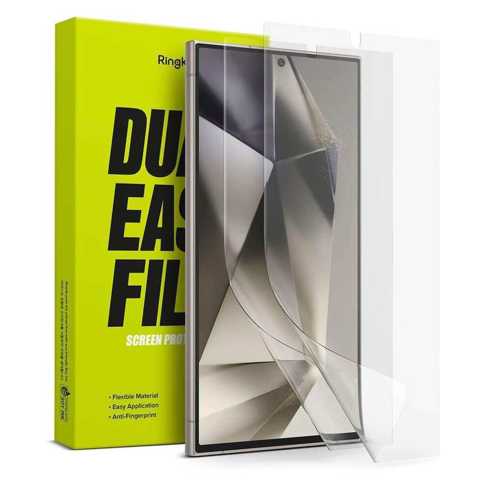 2 броя защитно покритие за дисплея на Samsung Galaxy S24 Ultra - Ringke Dual Easy Film 2x Screen Protector (прозрачен) | JAR Computers 2 броя защитно покритие за дисплея на Samsung Galaxy S24 Ultra - Ringke Dual Easy Film 2x Screen Protector (прозрачен)
