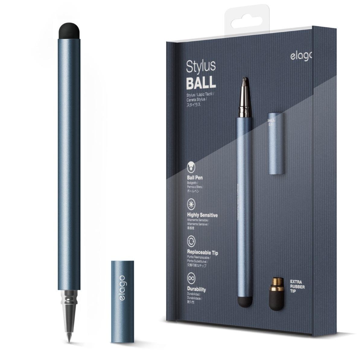 Алуминиев химикал и писалка за iPhone, iPad и капацитивни дисплеи - Elago Stylus Ball (син) | JAR Computers Алуминиев химикал и писалка за iPhone, iPad и капацитивни дисплеи - Elago Stylus Ball (син)