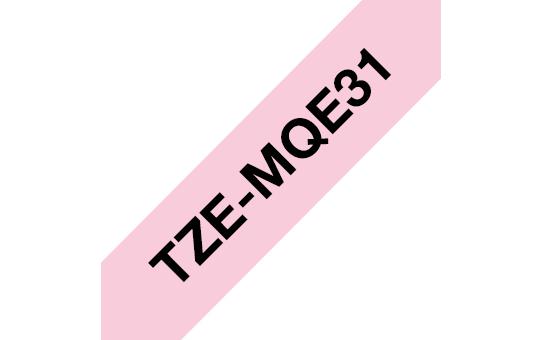Brother TZEMQE31 етикетна лента Черен върху розов TZe | JAR Computers Brother TZEMQE31 етикетна лента Черен върху розов TZe