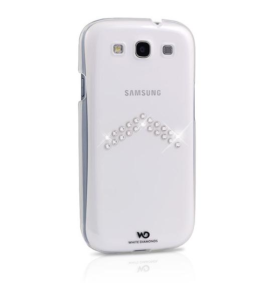 Дизайнерски кейс за Samsung Galaxy S3 i9300 (с кристали на Сваровски) - прозрачен - White Diamonds Arrow | JAR Computers Дизайнерски кейс за Samsung Galaxy S3 i9300 (с кристали на Сваровски) - прозрачен - White Diamonds Arrow