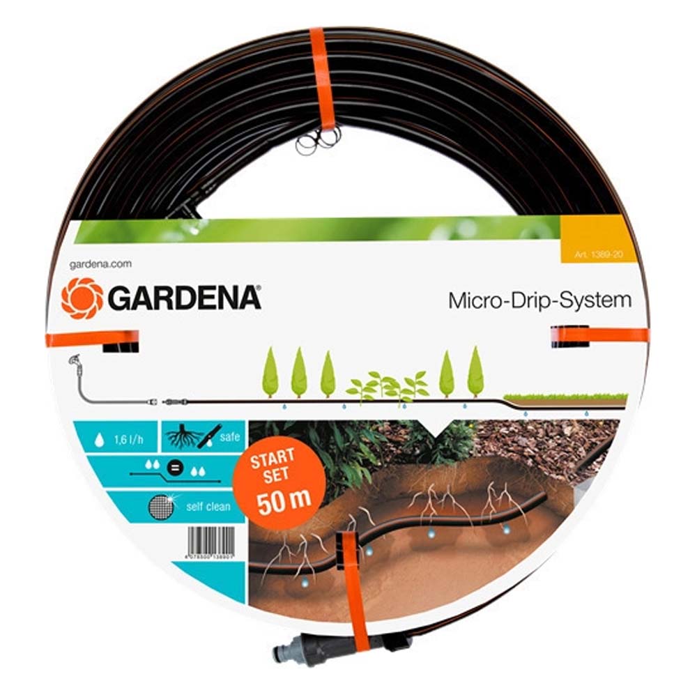 Gardena Micro-Drip-System 13,7 mm, 1,6 l/h, 50m (01389-20) (GRD01389-20) | JAR Computers Gardena Micro-Drip-System 13,7 mm, 1,6 l/h, 50m (01389-20) (GRD01389-20)