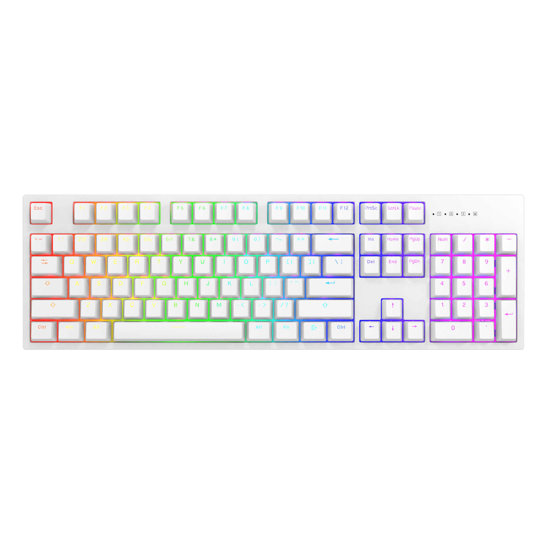 Геймърскa механична клавиатура Dark Project KD104A White - Gateron Mechanical Yellow, RGB, PBT Keycaps | JAR Computers Геймърскa механична клавиатура Dark Project KD104A White - Gateron Mechanical Yellow, RGB, PBT Keycaps
