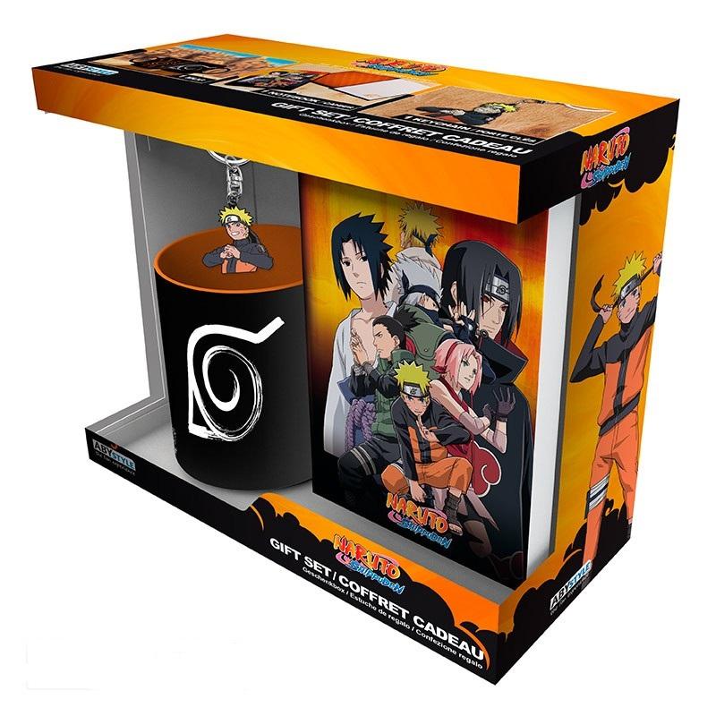 Комплект ABYSTYLE NARUTO SHIPPUDEN - Pck Mug320ml + Keyring PVC + Notebook &quot;Naruto&quot;, Многоцветен