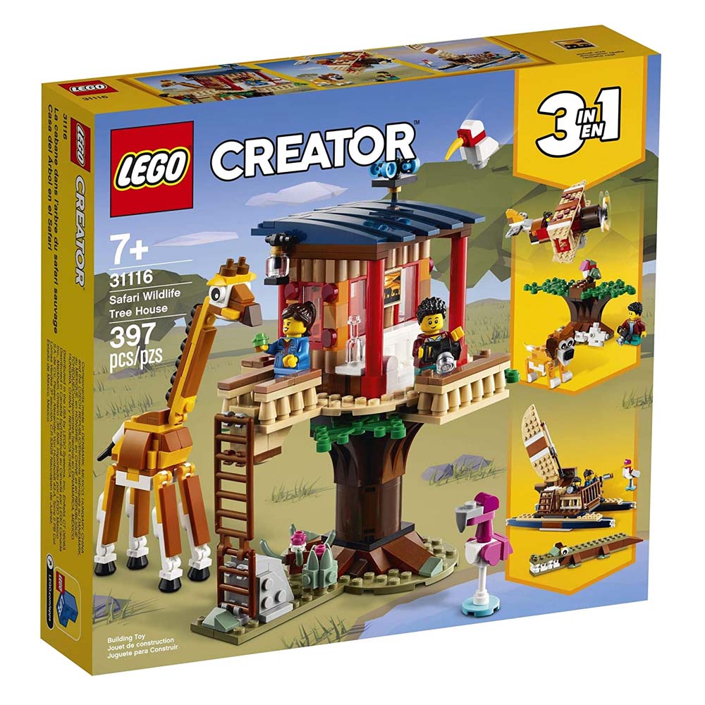 Lego Creator: Safari Wildlife Tree House για 7+ ετών (31116) (LGO31116)