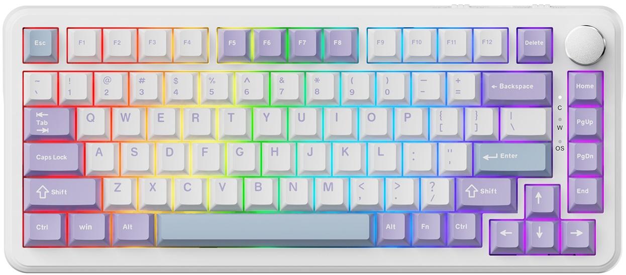 Механична клавиатура AJAZZ – AK820 MAX, безжична, Magnetic, RGB, бяла | JAR Computers Механична клавиатура AJAZZ – AK820 MAX, безжична, Magnetic, RGB, бяла