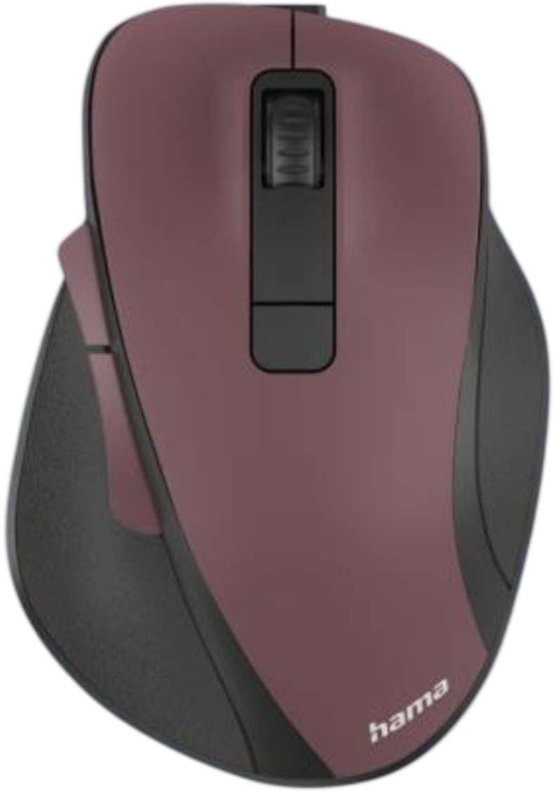 Мишка Hama - MW-500 Recharge, оптична, безжична, черна/бордо