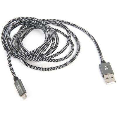 Плетен Lightning кабел за iPhone, iPad, iPod с Lightning (2 метра) - Tucano Cotone Lightning Cable (черен) | JAR Computers Плетен Lightning кабел за iPhone, iPad, iPod с Lightning (2 метра) - Tucano Cotone Lightning Cable (черен)