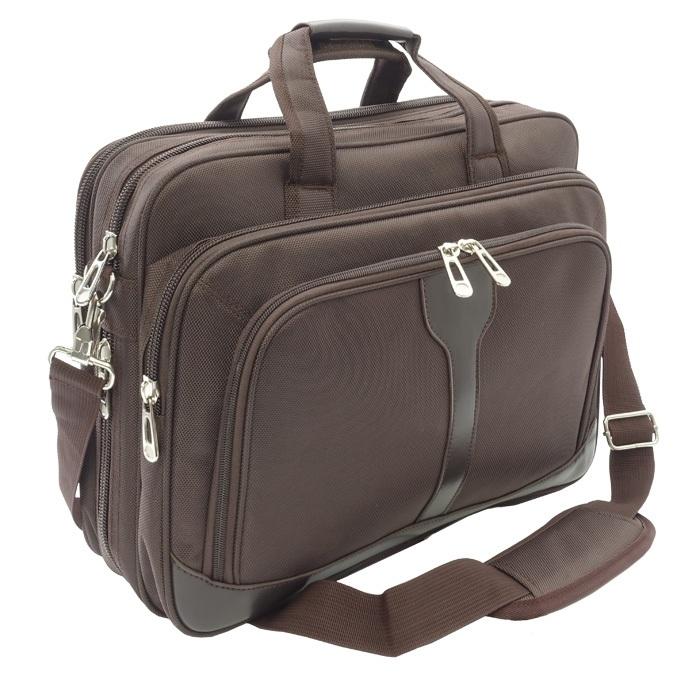 Полиестерна чанта за преносими компютри до 15.4 инча - Laptop Shoulder Bag 2.0 (кафява) | JAR Computers Полиестерна чанта за преносими компютри до 15.4 инча - Laptop Shoulder Bag 2.0 (кафява)