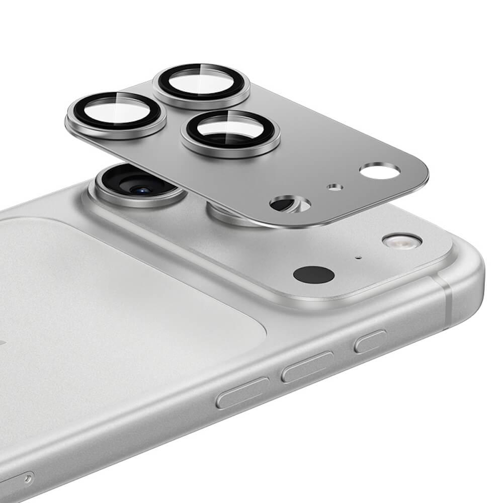 Предпазни стъклени лещи с цяла метална плочка за камерата на iPhone 17 Pro Max - Benks Glass Warrior Metal Lens Protector Tempered Glass (сребрист) | JAR Computers Предпазни стъклени лещи с цяла метална плочка за камерата на iPhone 17 Pro Max - Benks Glass Warrior Metal Lens Protector Tempered Glass (сребрист)