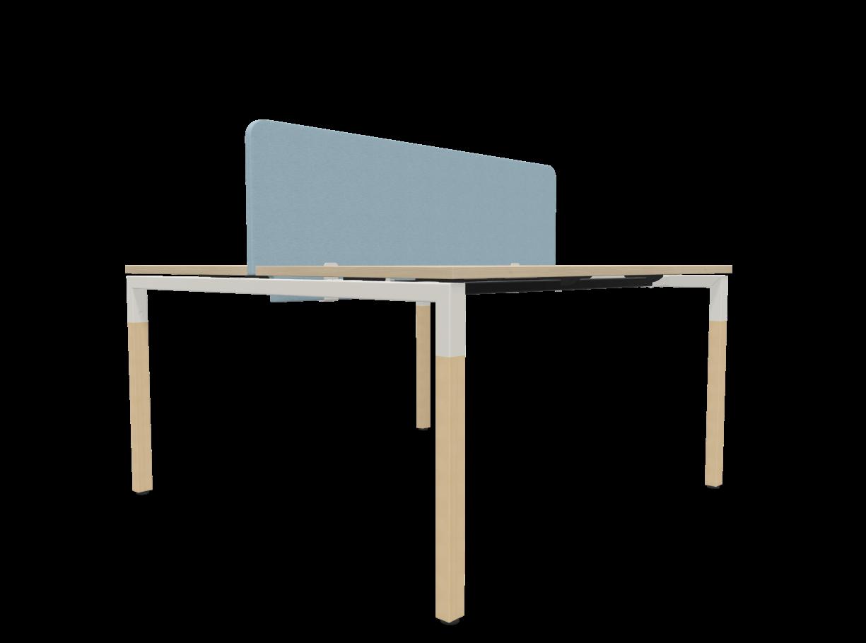 Работна станция с две места CS5040 Workbench,сив панел,бяла рамка,1200x1600x740 мм, ПДЧ 25мм,акация | JAR Computers Работна станция с две места CS5040 Workbench,сив панел,бяла рамка,1200x1600x740 мм, ПДЧ 25мм,акация