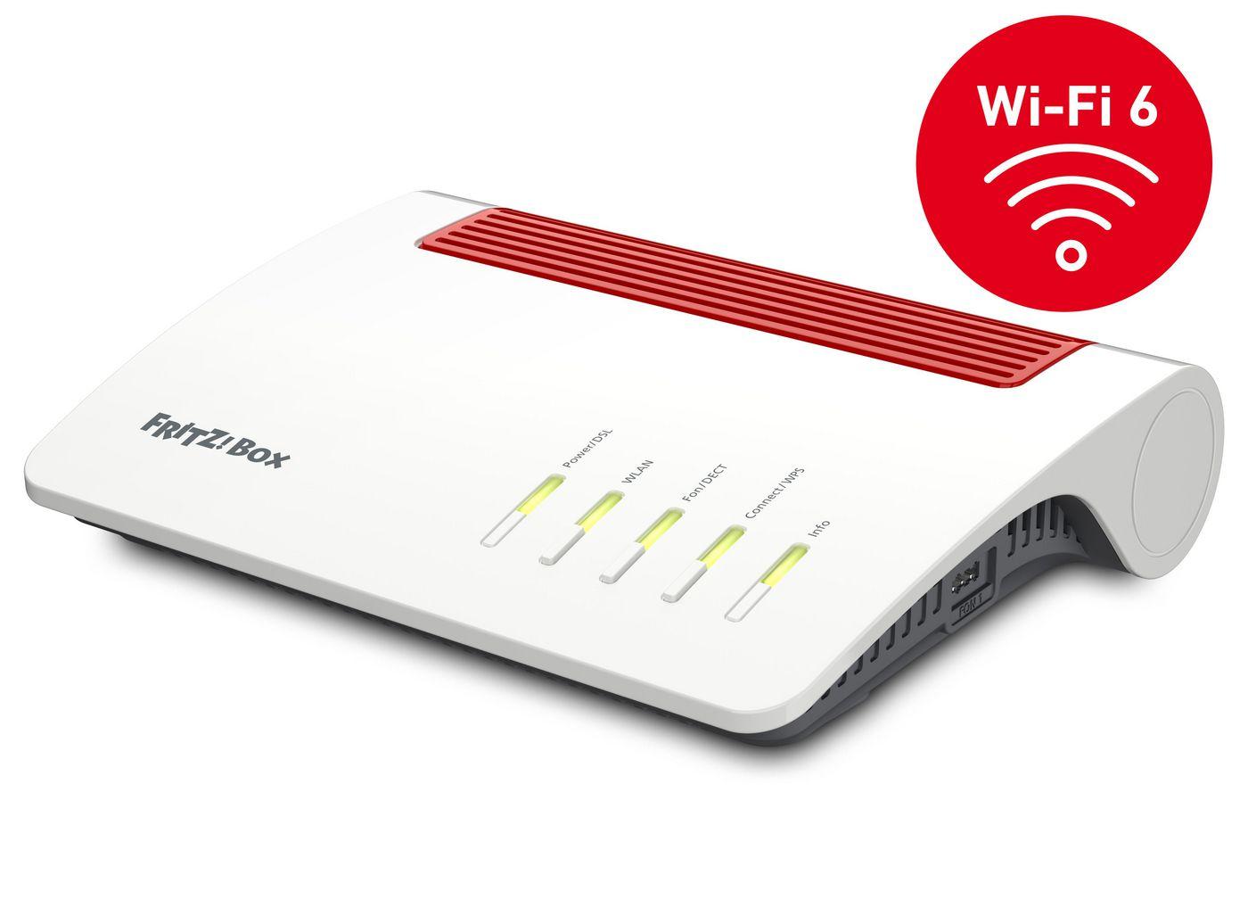 Рутер AVM Router 7590 AX Red on White - PN 20002998 | JAR Computers Рутер AVM Router 7590 AX Red on White - PN 20002998