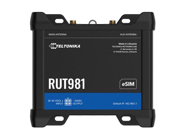TELTONIKA NETWORKS RUT981 DUAL SIM eSIM 4G/LTE/3G/2G ETH WiFi Router GLOBAL Telit Modem