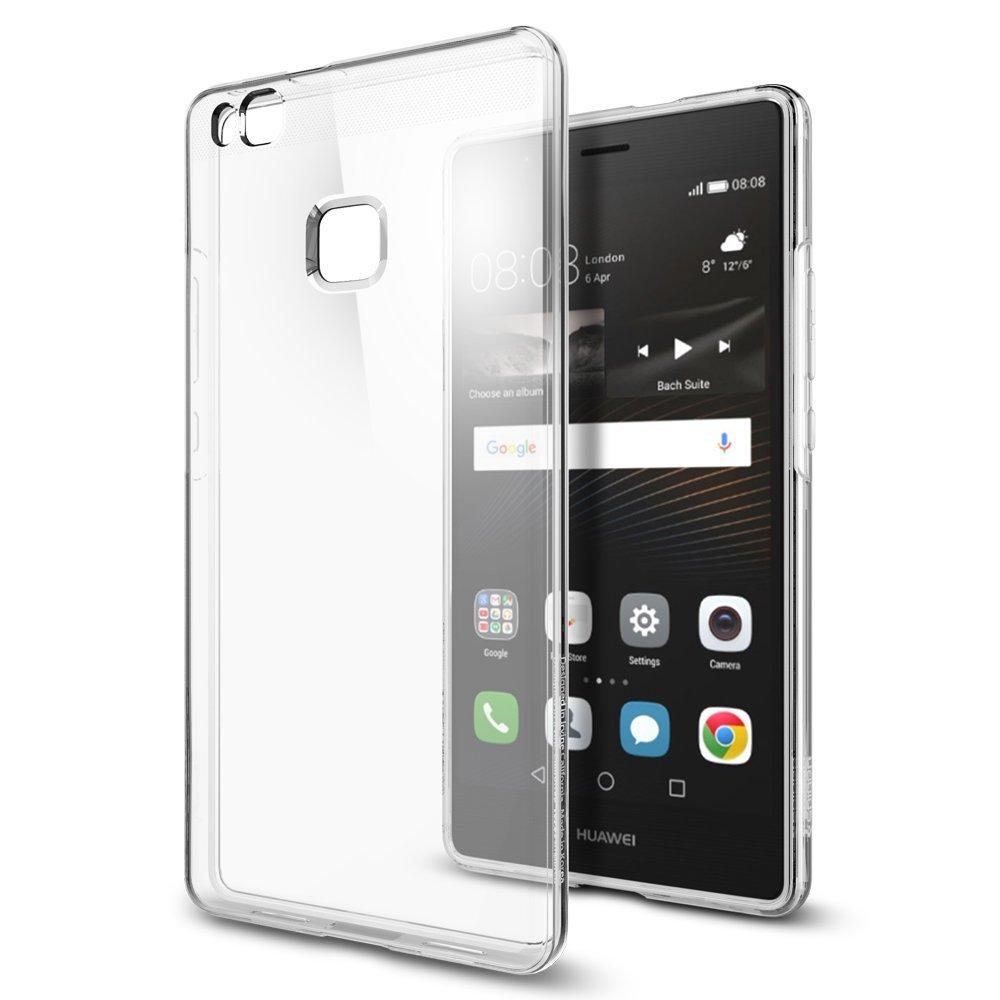Тънък качествен термополиуретанов кейс за Huawei P9 Lite (прозрачен) - Spigen Liquid Crystal Case | JAR Computers Тънък качествен термополиуретанов кейс за Huawei P9 Lite (прозрачен) - Spigen Liquid Crystal Case