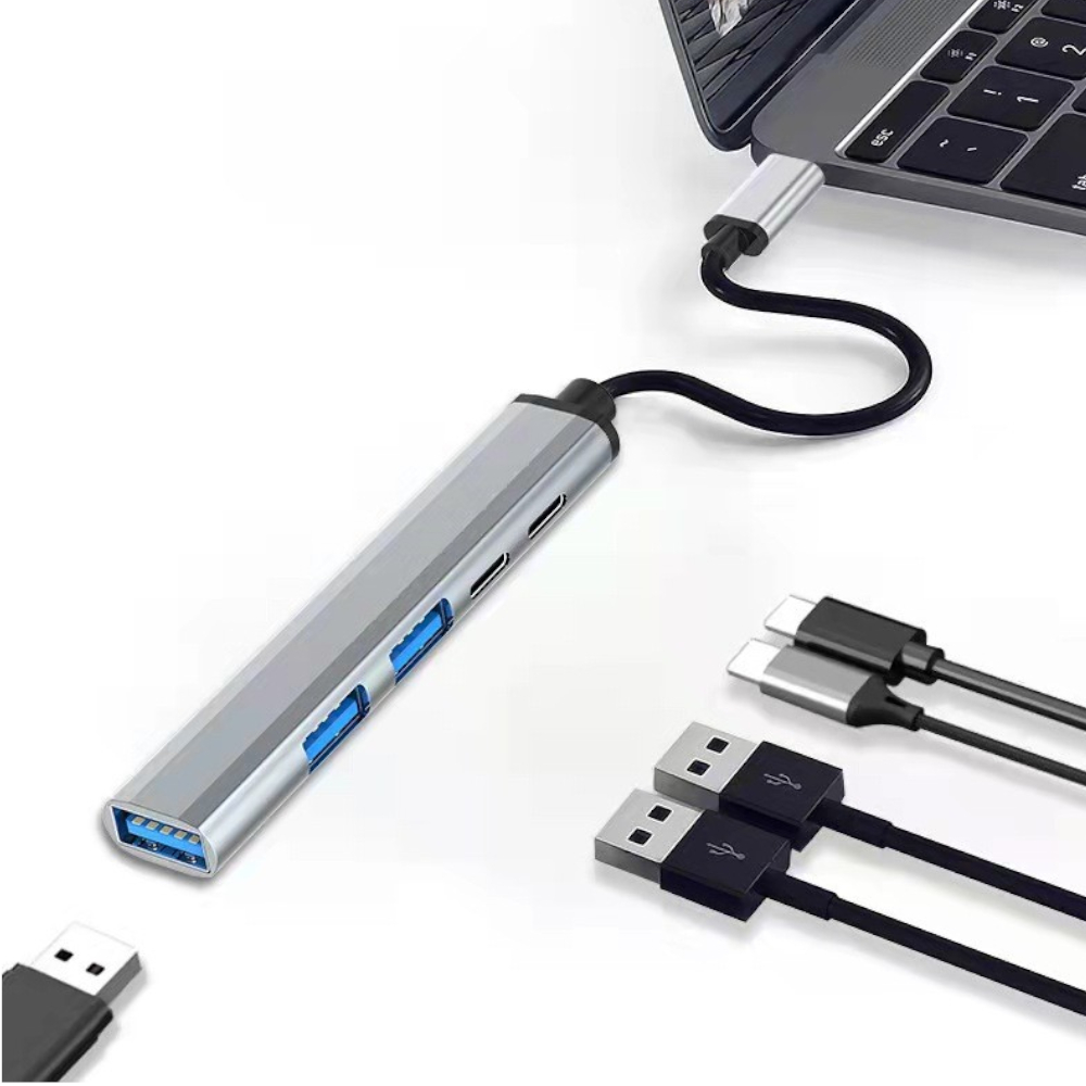 USB HUB 3.0  Type C - 3*USB(f) + 2*Type C(f)