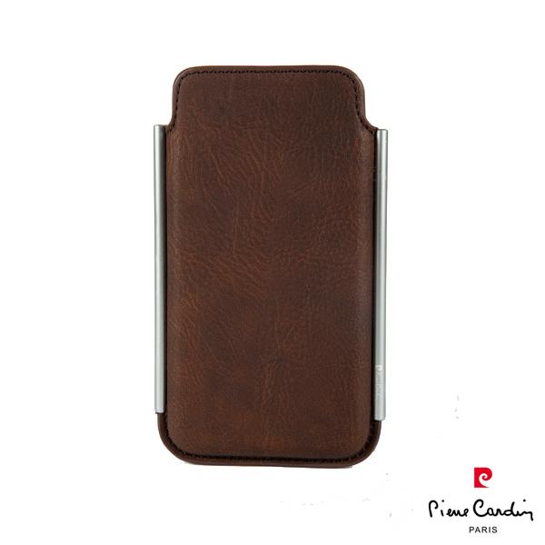 Вертикален кожен калъф (джоб) за iPhone 5S, iPhone 5, iPhone SE - Pierre Cardin Avant-Garde Case (тъмнокафяв) | JAR Computers Вертикален кожен калъф (джоб) за iPhone 5S, iPhone 5, iPhone SE - Pierre Cardin Avant-Garde Case (тъмнокафяв)