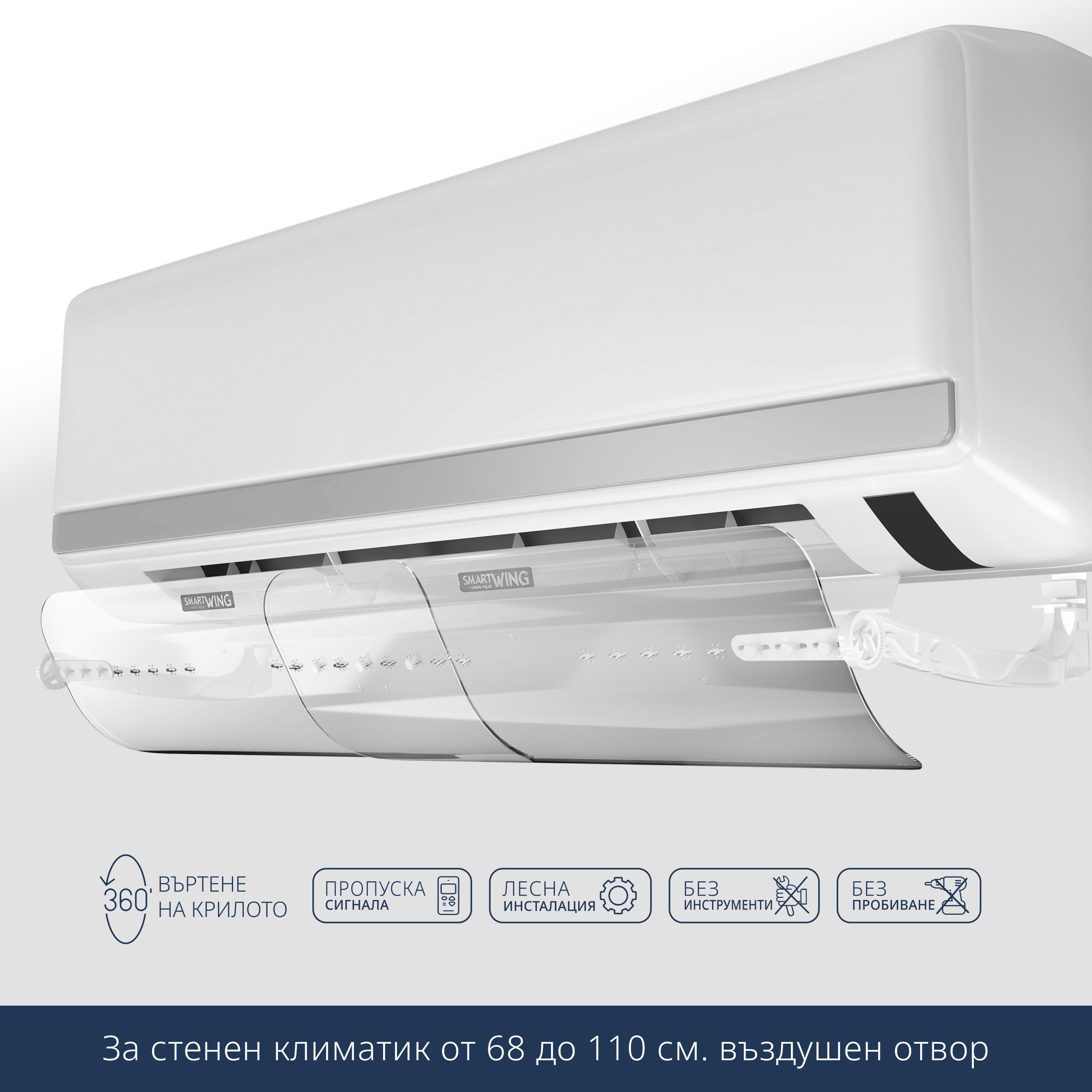 Аксесоар Smart Wing PLUS - ДЕФЛЕКТОР ЗА КЛИМАТИК | JAR Computers Аксесоар Smart Wing PLUS - ДЕФЛЕКТОР ЗА КЛИМАТИК